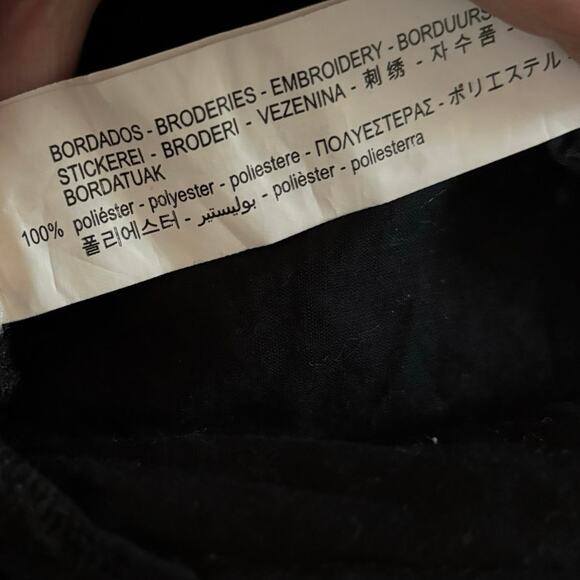 Zara TRF Size M Gingham Embroidered Mini Dress Tassels Boho Eyelet Babydoll - Picture 5 of 5